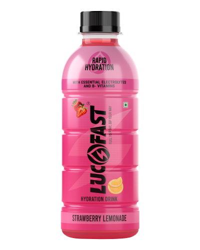 Lucofast Strawberry Lemonade Hydration Drink | Electrolytes & Pure Energy